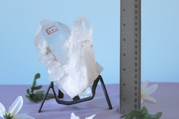 Clear Quartz Cluster On Stand