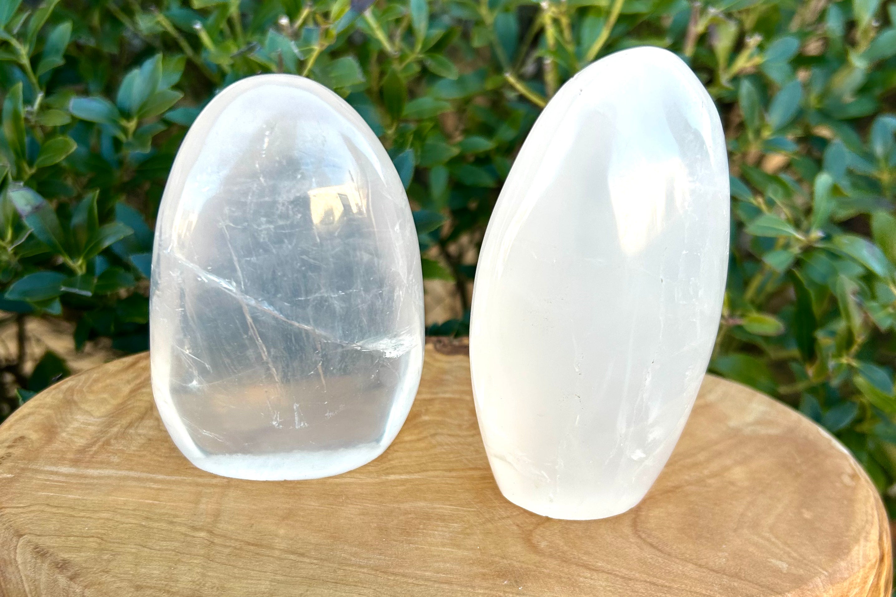 Girasol Quartz Crystal Standing Stone