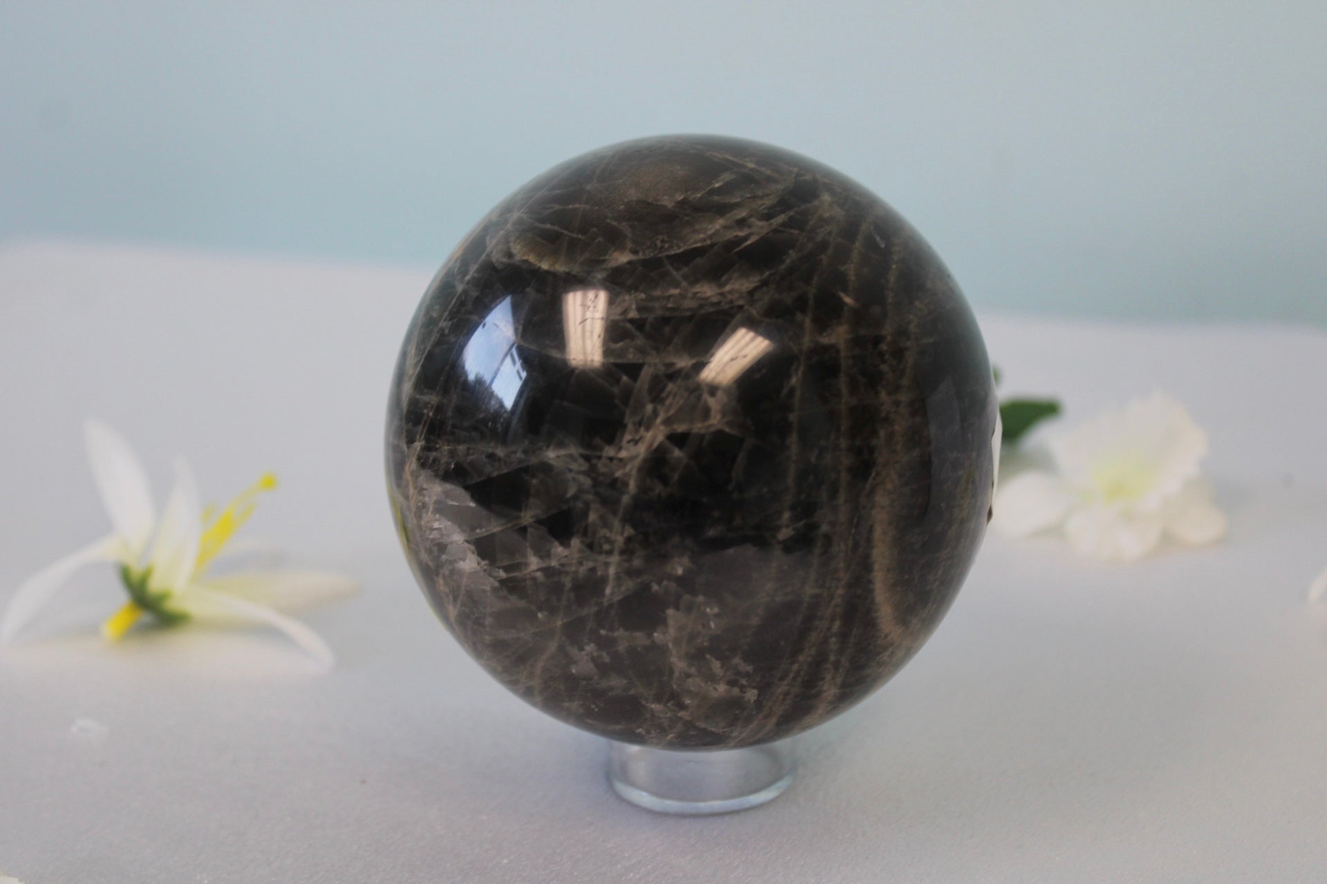 Black Moonstone Crystal Sphere