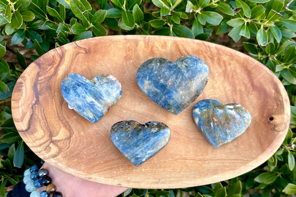 Blue Kyanite Crystal Heart