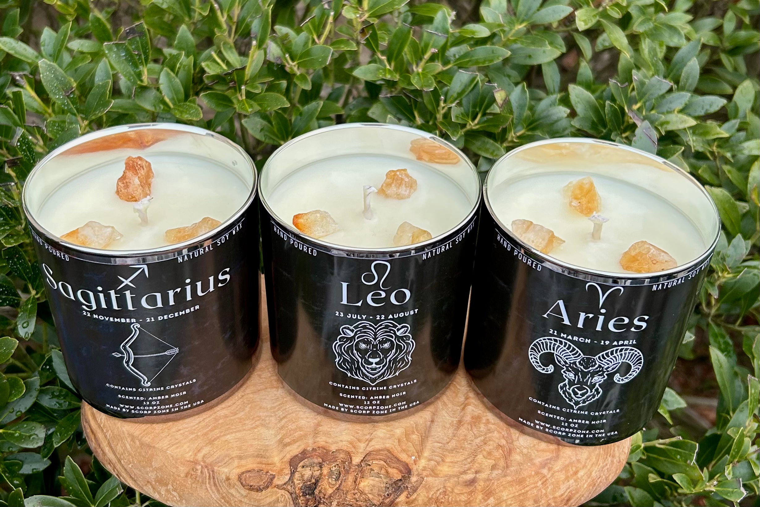 Zodiac Natural Soy Wax Candle by Scorpzone