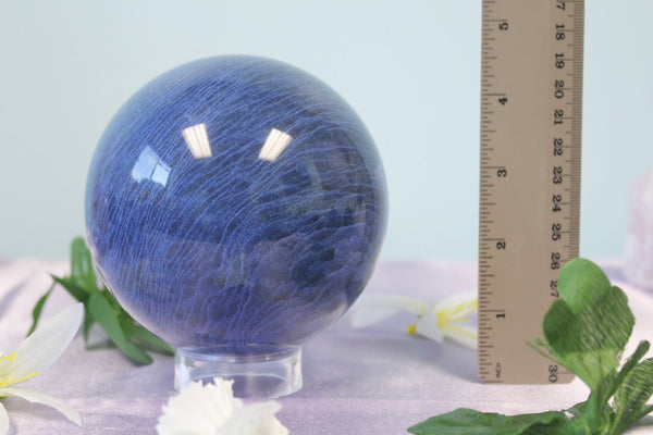 Blue Quartz Crystal Sphere