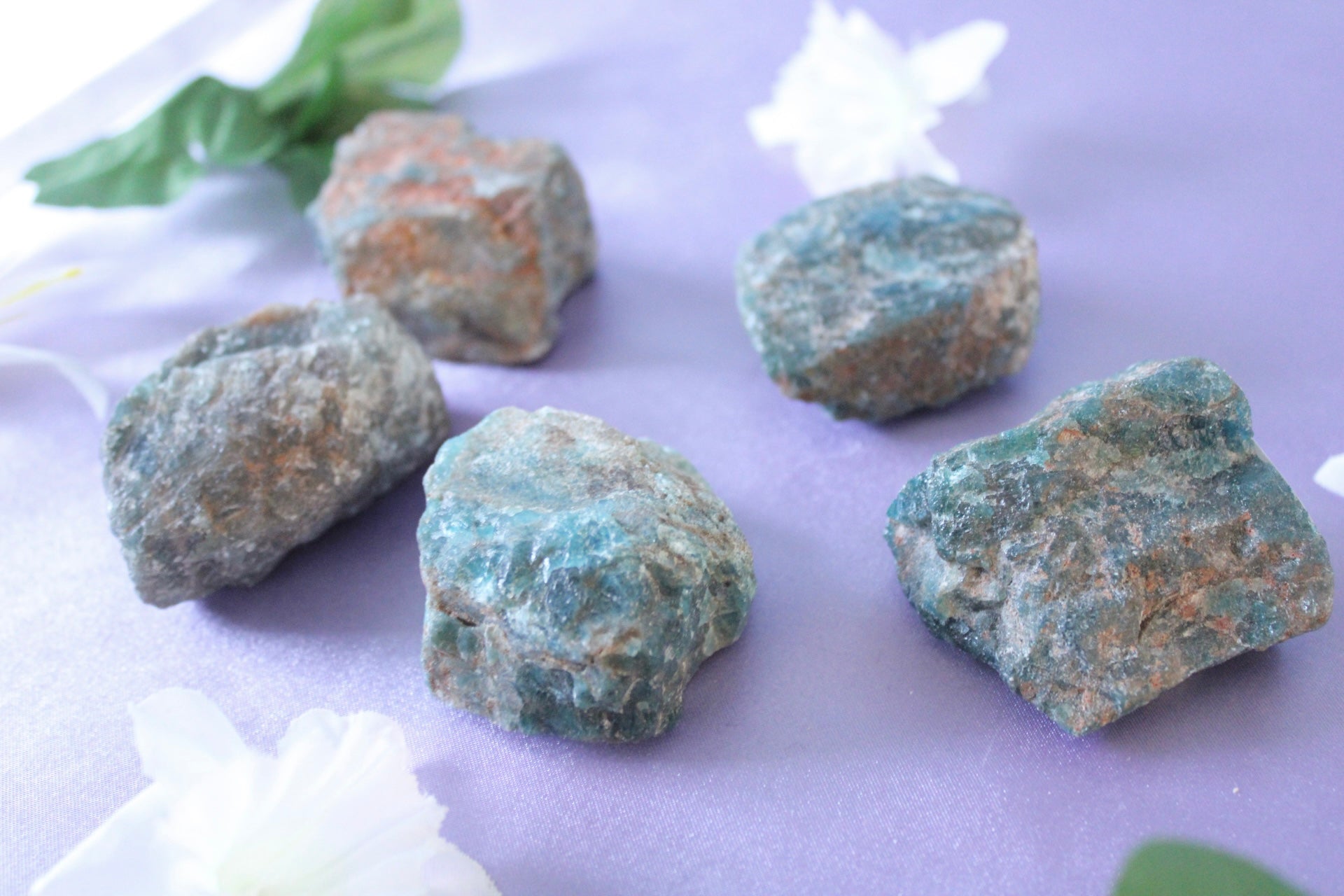 Blue Apatite Raw Stone