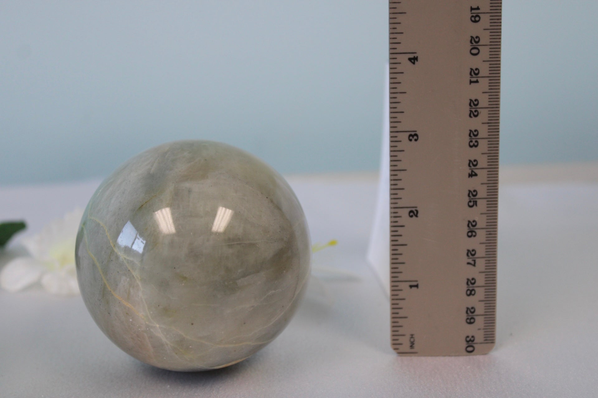 Green Moonstone Crystal Sphere