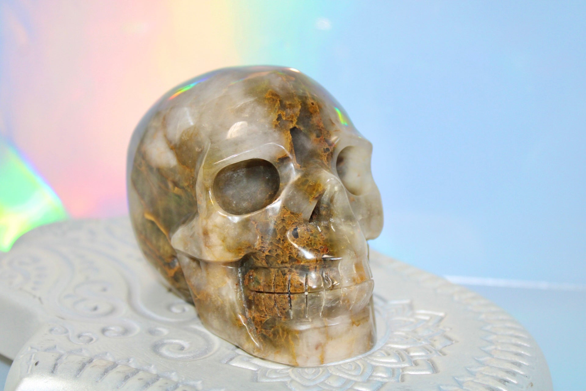 Golden Healer Crystal Skull