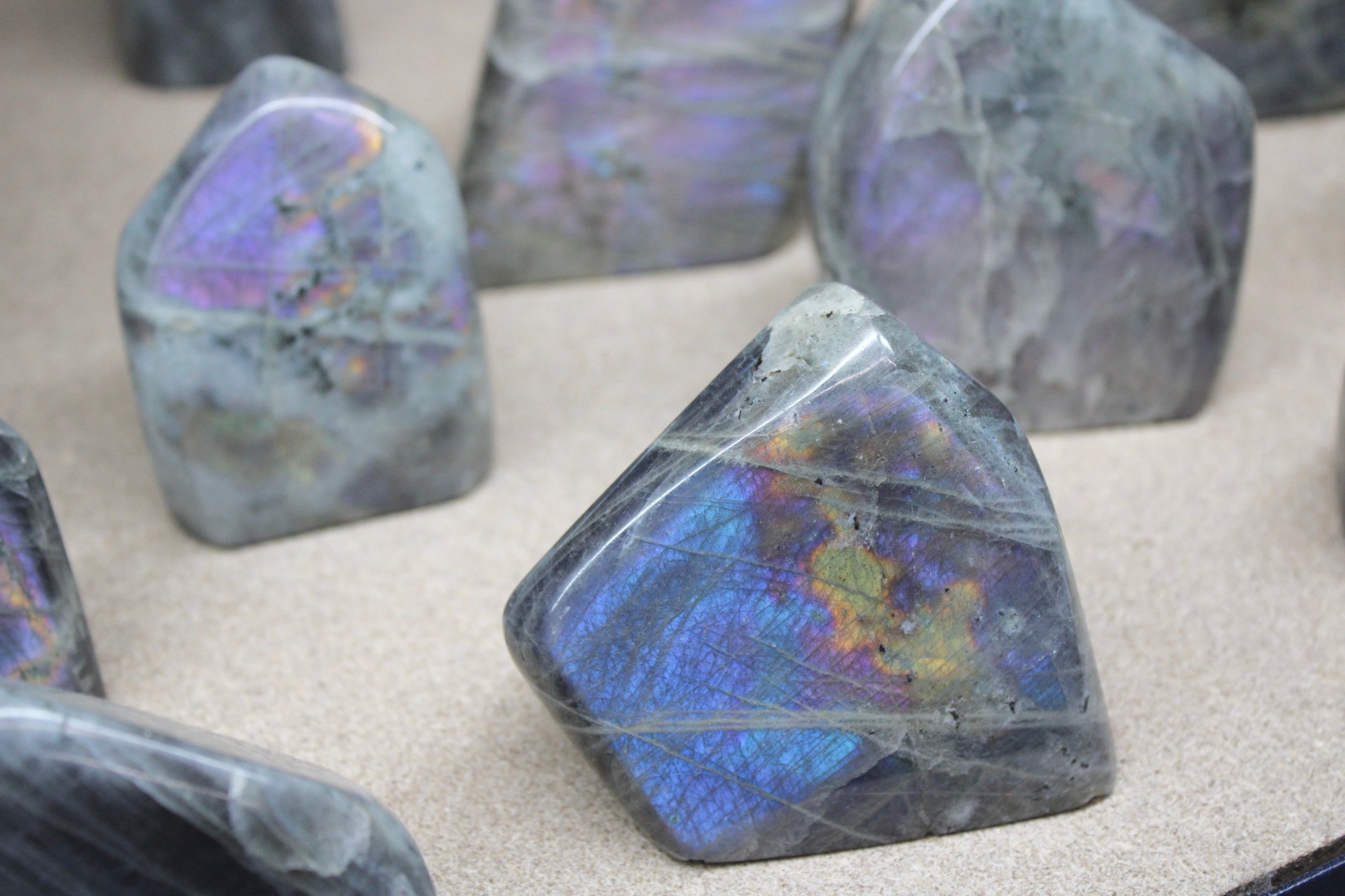 Purple/Blue Labradorite Crystal Standing Stones