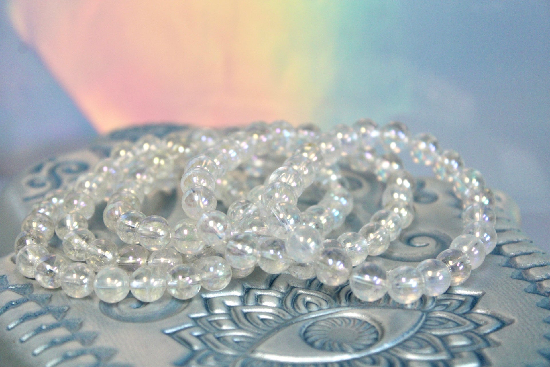 Angel Aura Quartz Crystal Bracelet