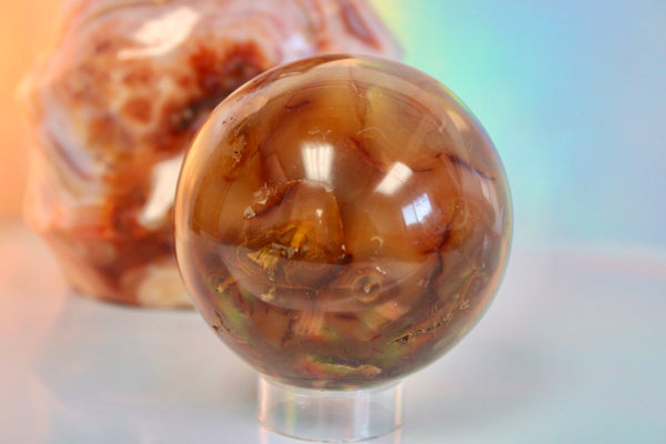 Carnelian Crystal Sphere