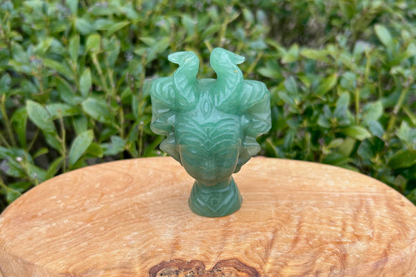 Medusa Crystal Carving