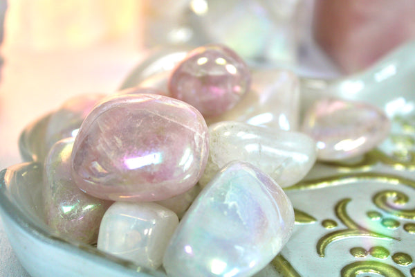 Angel Aura Quartz Tumble Stone