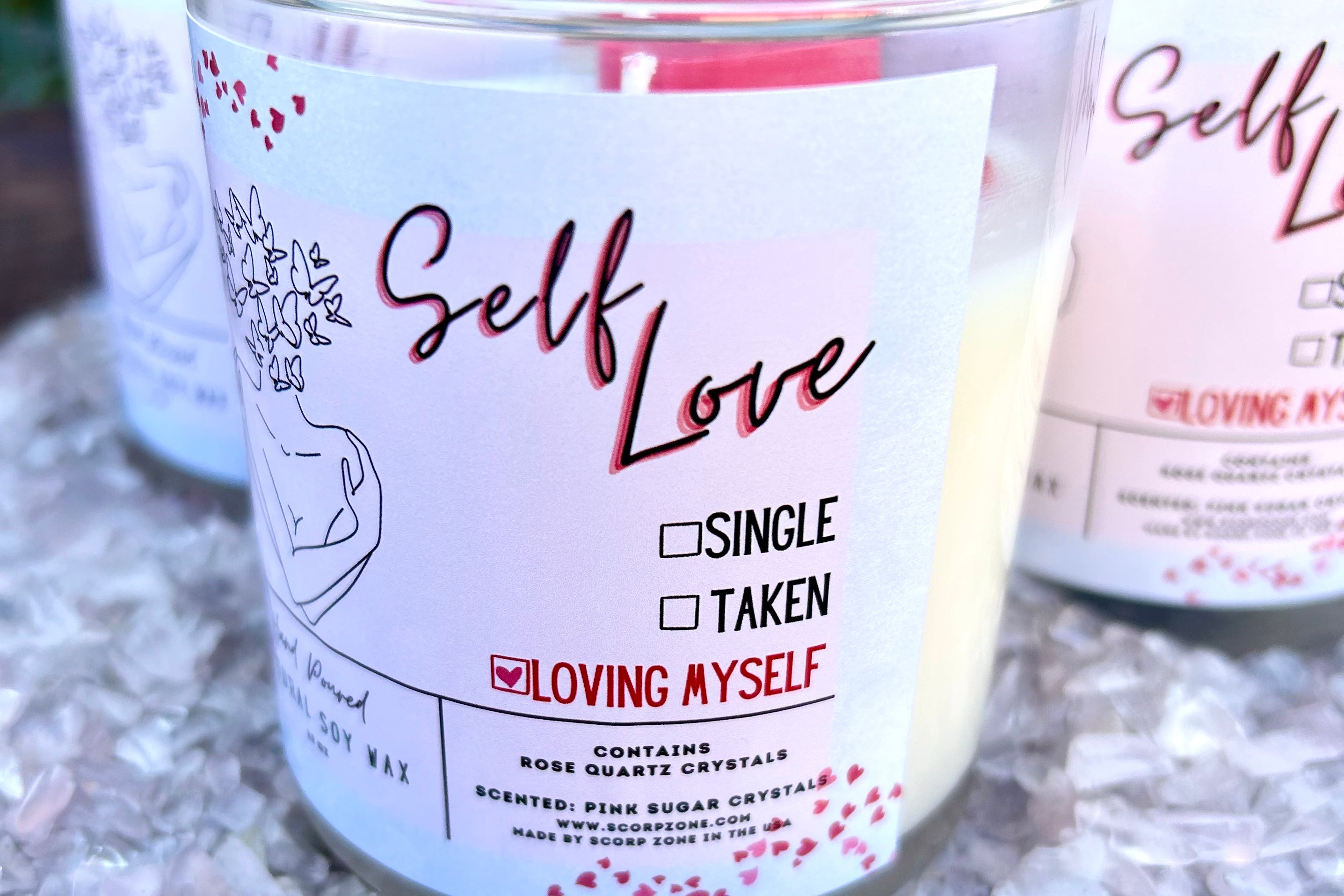 Self Love Soy Wax Candle By Scorp Zone