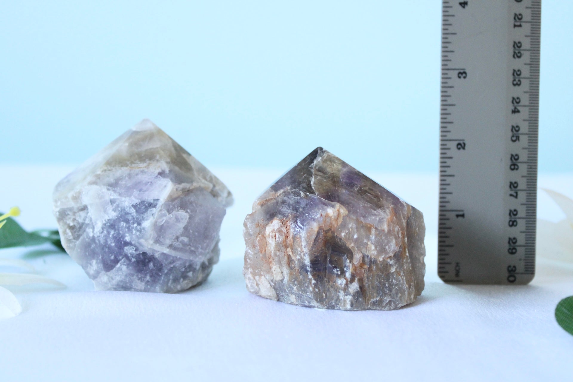 Amethyst Raw Free Form Polished Tops Standing Crystal Points