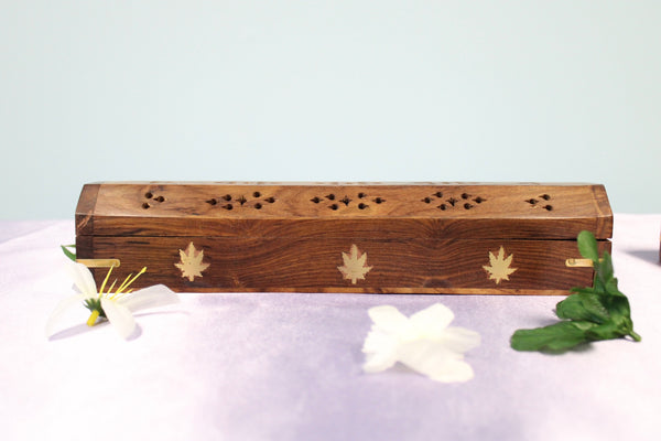 Cone and Stick Incense Burner Wooden Box