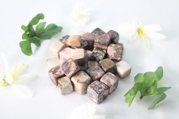 Rhodonite Cubed Stones