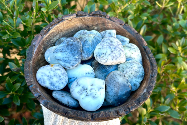 Dendritic Opal Crystal Heart