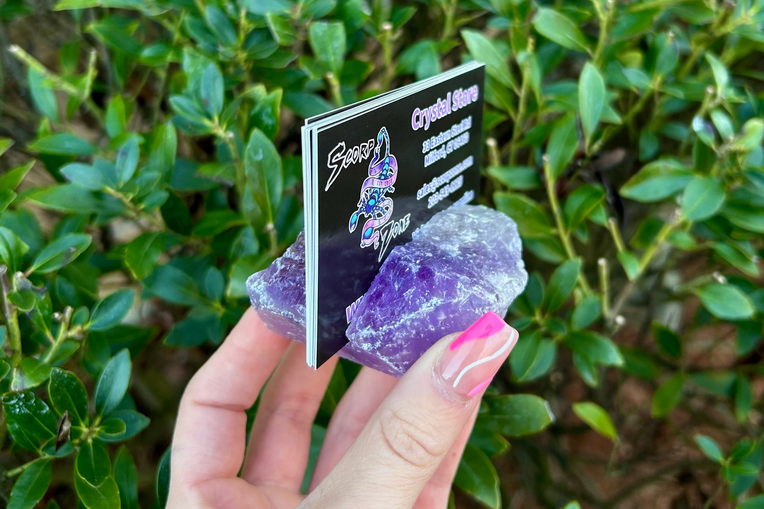 Card Raw Crystal Holders