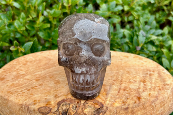 Smoky Quartz Crystal Skull