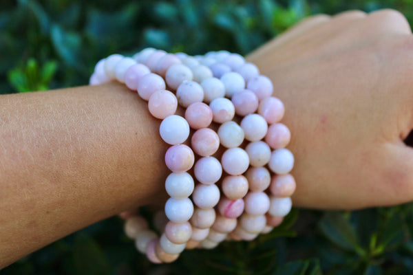 Pink Opal Crystal Bracelet