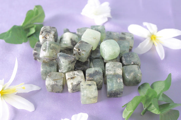 Prehnite Cubed Stones