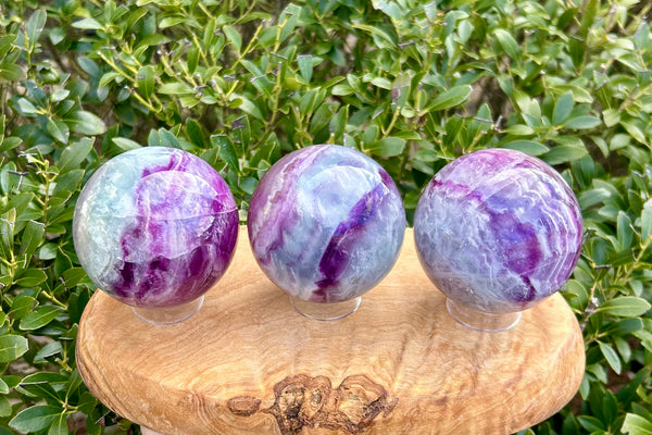 Vibrant Fluorite Crystal Sphere