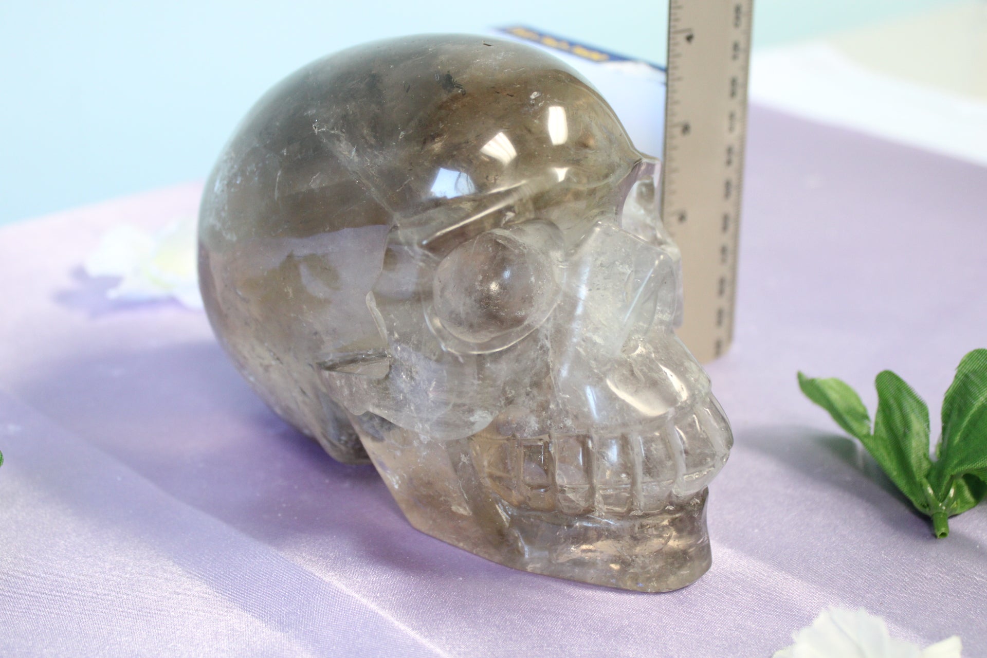 Smoky Quartz BIG Crystal Skull