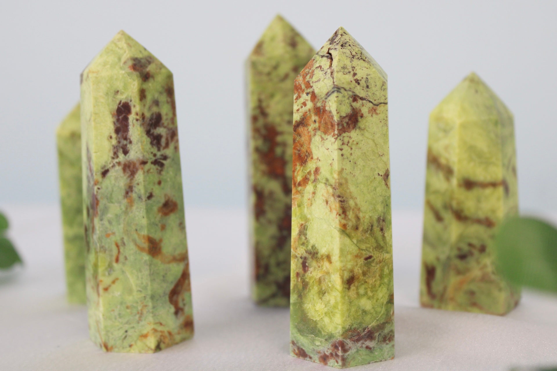 Green Opal Crystal Point