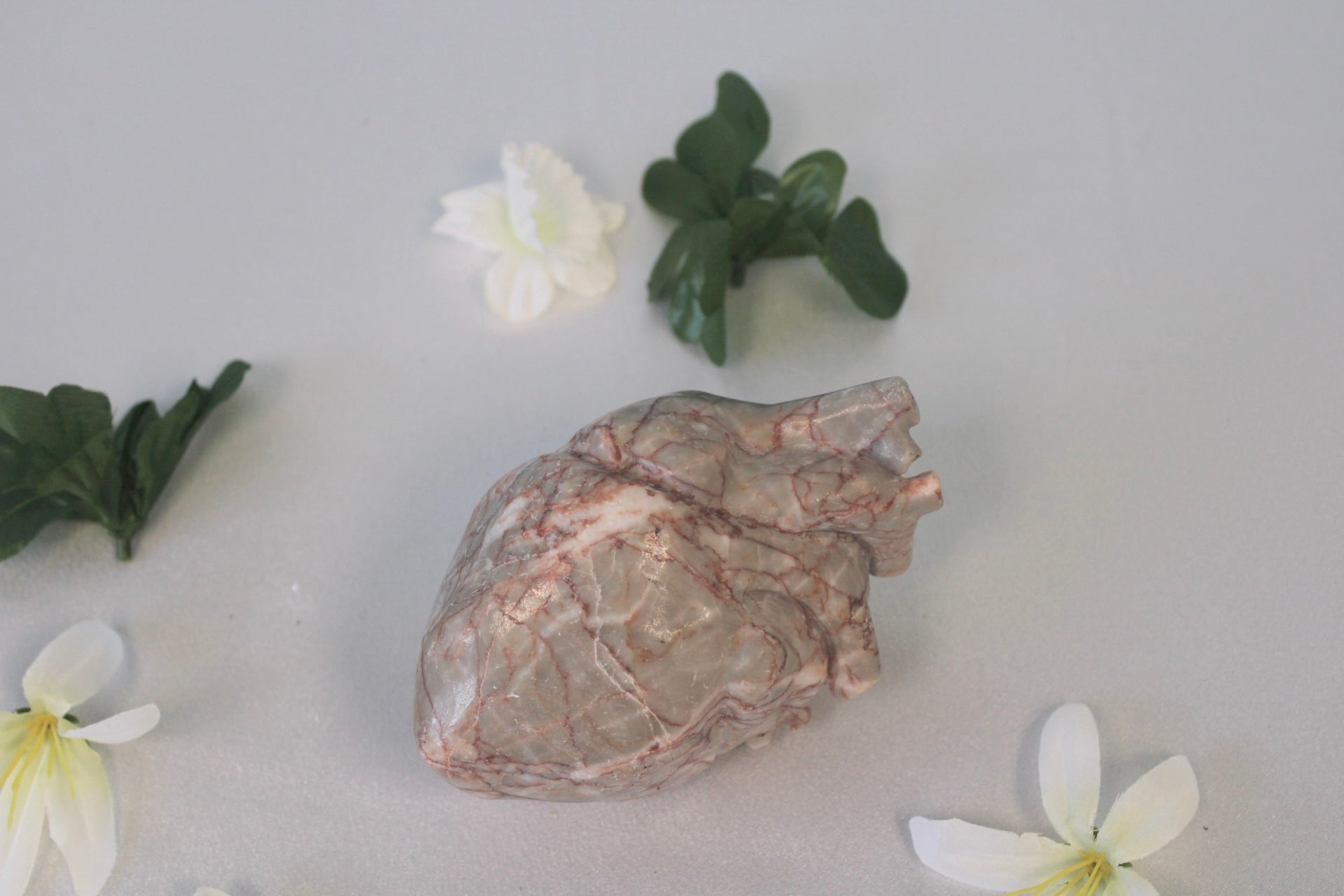 Real Life Heart Crystal Carving