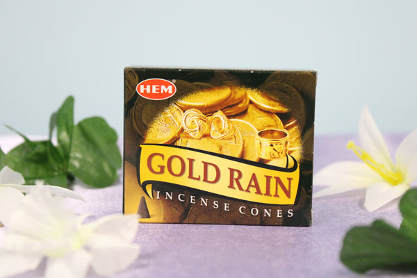 Gold Rain Incense Cones HEM
