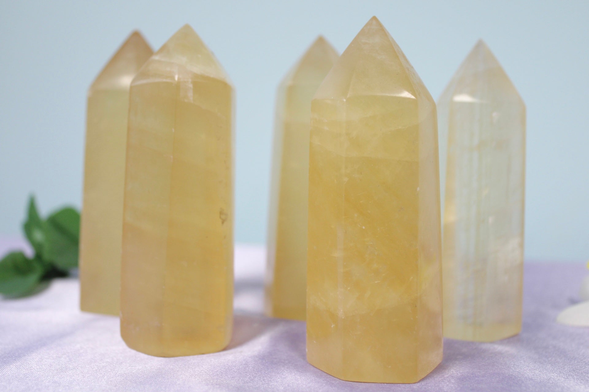 Honey Calcite Crystal Point
