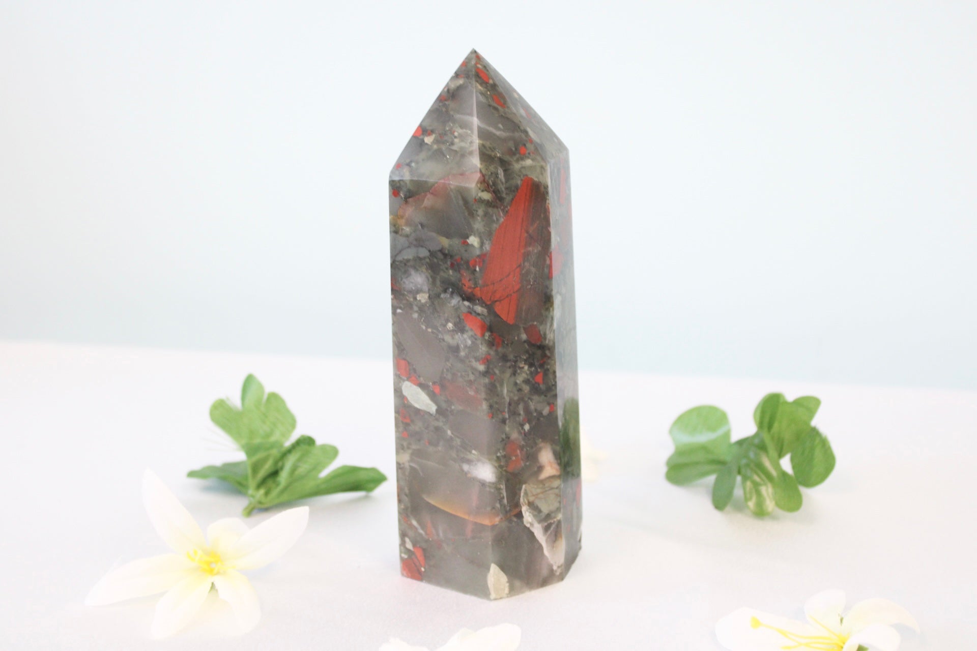 African Bloodstone Crystal Tower