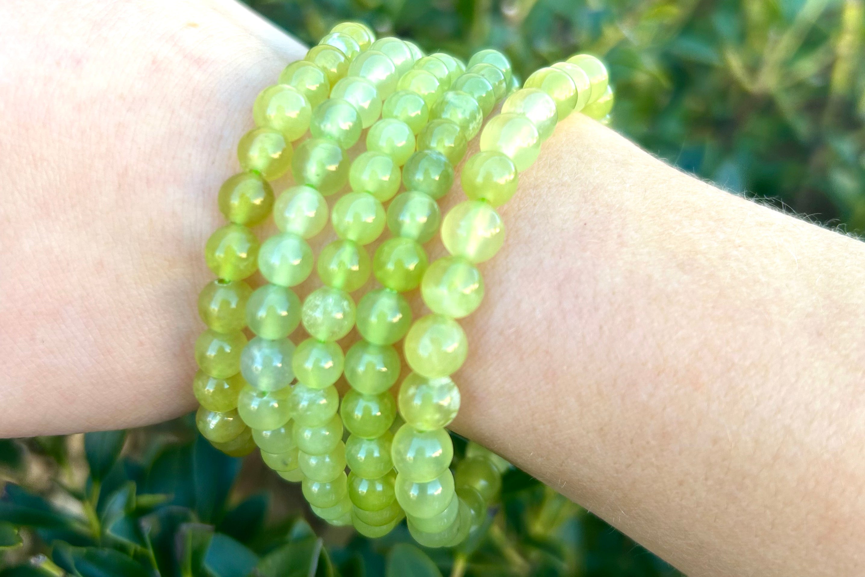 Light Jade Crystal Bracelets