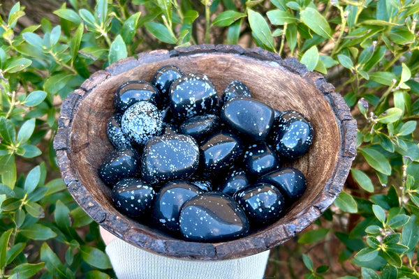 Snowflake Obsidian Tumbled Stone