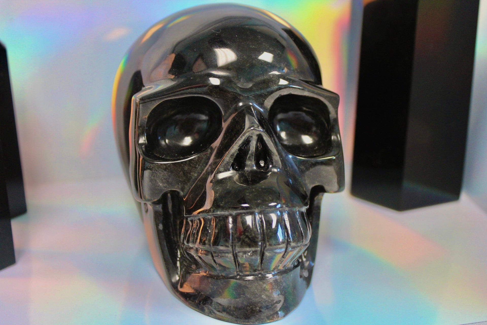 Black Obsidian Crystal Skull