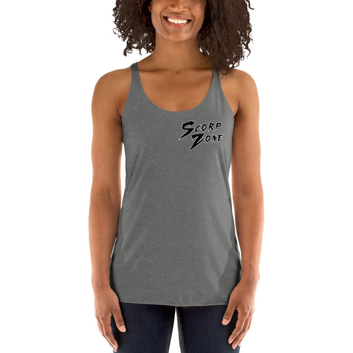 Racerback Tank - Small Front Logo and Large Back Logo Design freeshipping - ScorpZone